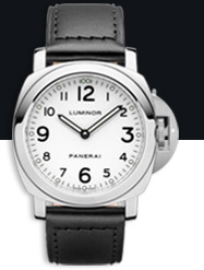 OFFICINE PANERAI Luminor Base Logo 44mm White Dial Watch Copy